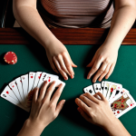 ** A person looking stressed and overwhelmed, sitting at a table covered in gambling paraphernalia (cards, dice, chips). Emphasize feelings of anxiety, isolation, and desperation. Dark, muted color palette. Add text overlay: "Gambling Addiction: Understanding the Causes."

2.  **