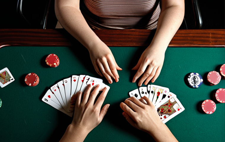 ** A person looking stressed and overwhelmed, sitting at a table covered in gambling paraphernalia (cards, dice, chips). Emphasize feelings of anxiety, isolation, and desperation. Dark, muted color palette. Add text overlay: "Gambling Addiction: Understanding the Causes."

2.  **