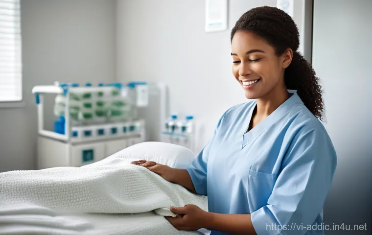 알콜중독 치료 비용 - **Prompt 1: Medical Care and Hopeful Beginnings**
    "A clean, modern clinic room bathed in soft, n...