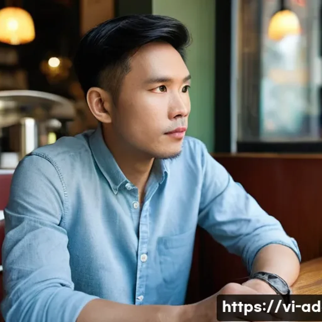 니코틴 대체제 효과 - **Prompt 1: A Moment of Quiet Resolve**
    A Vietnamese man in his late 30s, dressed in smart casua...