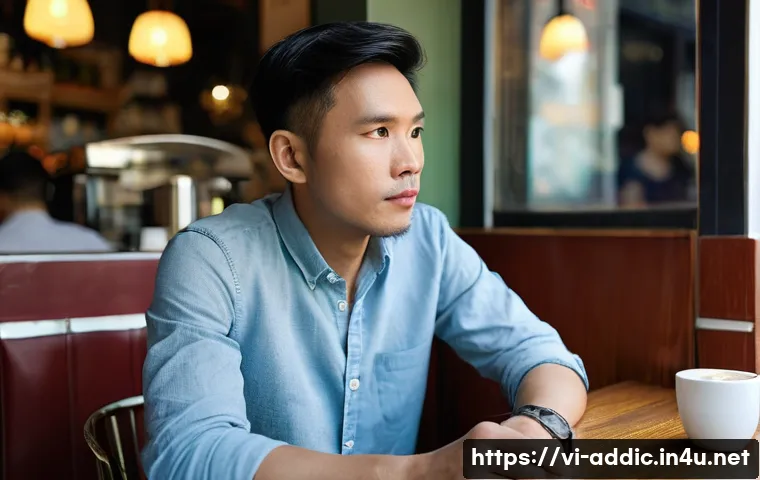 니코틴 대체제 효과 - **Prompt 1: A Moment of Quiet Resolve**
A Vietnamese man in his late 30s, dressed in smart casua...